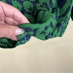 Collective Concepts Green & Navy Blue Wrap Shirt Blouse M Photo 3