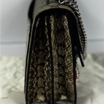 Gucci  GG Supreme Monogram Snakeskin Flower Embroidered Dionysus Shoulder Bag Photo 7