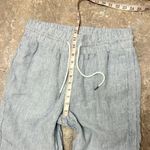 Quince  Striped Drawstring Linen Pants Size Medium Photo 13