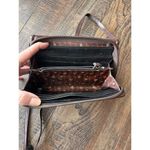 Brighton  Crossbody Bag Wallet Brown Crocodile Leather Organizer Card Slots Photo 9