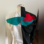 Barbara Shara Lubbock Texas Shirt Size S Collared Long Sleeves Beaded Sequin NWO Black Photo 3