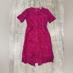 Love by Design  Fuchsia Lace Midi Dress Photo 4