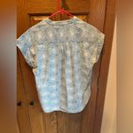 J Crew Mercantile Floral Chambray Camp Shirt Size Small Sz S Blue Photo 4