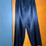 Halston Floral Satin Lounge Set Black Size M Photo 4