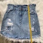 Hayden  Los Angeles Distressed Denim Skirt Medium Photo 5