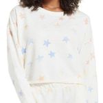 Z Supply  Star Print White Sweatshirt size small Photo 0