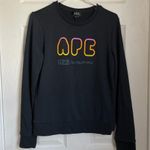 A.P.C. V2.0 Printed Cotton Sweatshirt In Blue Size M Photo 1