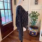 Mustard Seed NWOT Flowy V Neck Plunge Tie Striped Lace Bodysuit w/ Bell Sleeves Photo 5