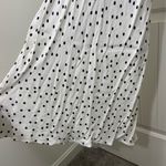 EUC RIXO women’s basketball team white cream black polka‎ dot ruffle lined dress Size XS Photo 2