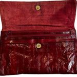 70s Vintage Eel Skin Clutch Photo 7