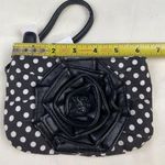Minicci Women's Black & White Polka Dot Clutch with rose/Bag small SKU 4788 Photo 4