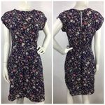 Rebecca Taylor Floral Tapestry Print Silk Dress Photo 2