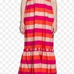 OLIVIA JAMES THE LABEL JANE DRESS PINK STRIPE STRAPLESS MAXI DRESS XS Photo 0