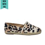 Schutz  Ohanna Leopard Print Canvas Espadrilles Slip On Neutal Size 10 Photo 1