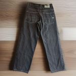 Vintage Y2k Wide Leg Baggy Jeans Raw Gray Embroidered Hip Hop‎ Size 30x32 Photo 1