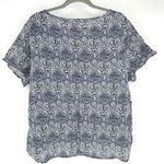 Rachel Zoe 100% Linen Boxy Floral Short Sleeve T Shirt Size 1X Plus Coastal Photo 1