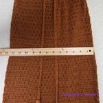 Free People New!  x‎ Flook Rust Brown Crochet Brooke Maxi Skirt, size XS Photo 9