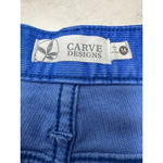 Carve Designs Oahu Corduroy 5” Shorts Size 14 Royal Blue Photo 3