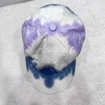 Adidas Tie Dye Ball Cap Blue Purple White Adjustable Baseball Trucker Watercolor Photo 2