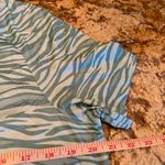Aqua Zebra Print Zip Photo 5