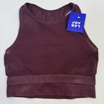 JoyLab NWT Mesh Sports Bra Medium Port Royale Double Layer Activewear Workout Photo 9