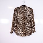 Equipment Women's Femme Cheetah Animal Print Pattern Collared Button Down Blouse Photo 0