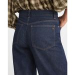 Madewell  Petite Low Slung Baggy Jeans Rinse Wash Dark Blue Rigid US 27P NWT Photo 4