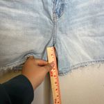 American Eagle Highest Rise Baggy Denim Shorts Light Wash Distressed Size 6 Blue Photo 7