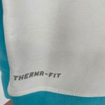 Nike  Therma Fit Hoodie Turquoise White Neon Yellow Swoosh Pullover Size M Photo 4