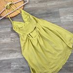 Lulus  love like yours textured mini dress green‎ halter top Photo 4