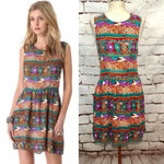 MINKPINK Southwestern Printed Criss Cross Dress Photo 1