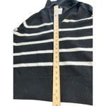 Aerie Black White Stripe Collared Pullover Sweater xs Photo 4
