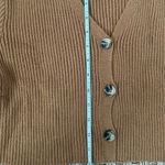Jun & Ivy  camel colored cardigan v neck sweater cropped juniors small Photo 6
