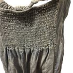 White Birch  light wash denim tank dress with pockets size large Photo 4