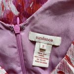 Sundance  100% Silk Tie Dye Print Short Sleeve Ruffle Garden Party Midi Dress Photo 3
