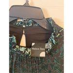 Maison Tara Women's Forest Burnout Velvet Tiered Dress Green Size 18W Photo 4