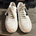 Victoria Leather White and Black Sneakers Photo 1