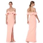 Likely NEW NWT Shania Ruffle Maxi Gown In Peach Photo 1