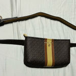 Michael Kors  Black and Brown Belt Bag Photo 0