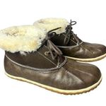 Minnetonka Women’s  TEGA Winter Boots Dark Brown 87302 Faux Fur Lining Size 8 M Photo 0