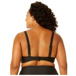 Time & Tru Swimsuit Bikini set top 1X bottom XL swimwear set white black Photo 6