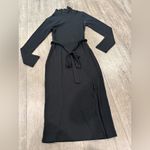 Socialite  Black Long Sleeve Maxi Dress Photo 5