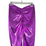 SKIMS Women's Metallic Swim V Waist Pants In Dragonfruit Size Medium NWT Photo 5