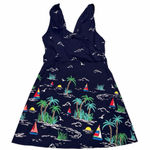 Lands' End Lands’ End Slender Suit V Neck Wrap Swim Dress One Piece Swimsuit size 14 Photo 0