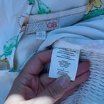 GB White Floral V-Neck Short Sleeve Blouse Photo 4