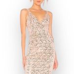 Jill Stuart new  𑁍 All Over Sequin MIDI Sheath Cocktail Dress 𑁍 Champagne Pink 2 Photo 1