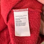 American Eagle AE 1977 Red 1/3 Zip Pullover Striped Trim Sweater Size Small Photo 6