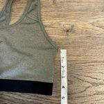 Nike  Women's Gray & Black Athletic Sports Bra Medium Photo 5