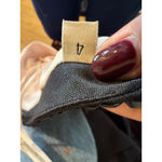 La Femme  Black Lace Beaded Off Shoulder Crop Top Mermaid Skirt Set Size 4 Photo 6