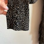 Escada by Margaret Ley Wool Vintage 80s Drop Waist Pleated Dress Black Size 10 Photo 5